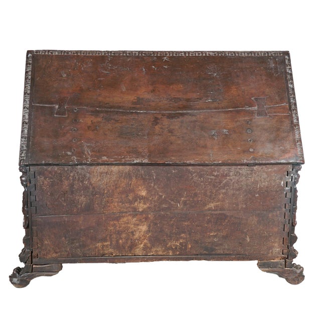 Italian Renaissance Walnut Cassone, 17th/18th Century For Sale - Image 13 of 18