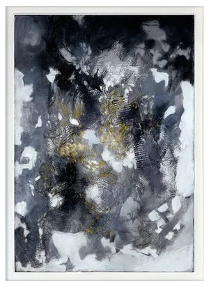 Lola Vitelli, Scent of Black, Mixed Media on Canvas, 2022
