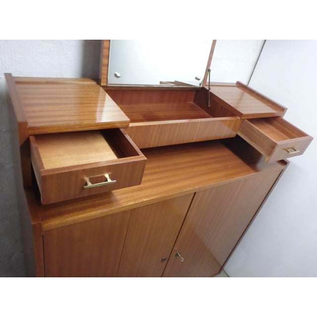 Large Chest of Drawers with Mirror, 1950s For Sale - Image 6 of 16