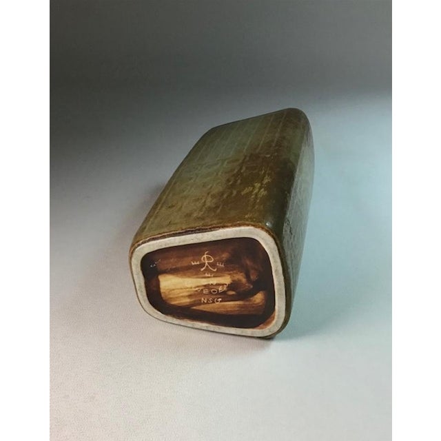 Brown Brown Stoneware Vase by Gunnar Nylund for Rörstrand, 1950s For Sale - Image 8 of 10