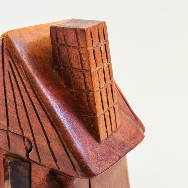 Vintage Wood House Puzzle Box For Sale In San Francisco - Image 6 of 9