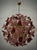 Mid-Century Modern Pink and Red Murano Art Glass Sputnik Chandelier, 2000s For Sale - Image 3 of 10