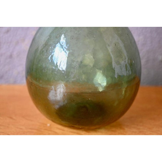 French Industrial Style Glass Vase For Sale - Image 5 of 6