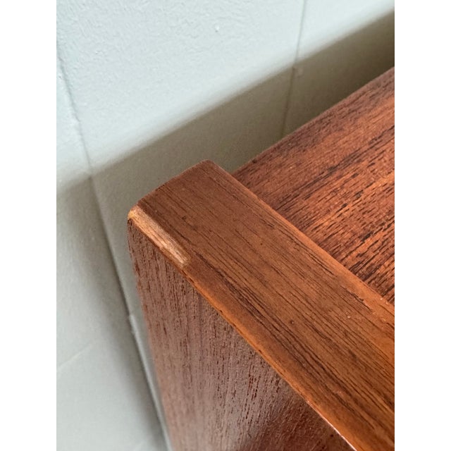 Vintage Italian Chest of Drawers in Teak with Metal Legs, 1950s For Sale - Image 15 of 18