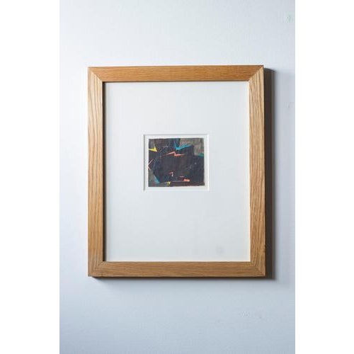 Original abstract composition by swedish artist olle bonnier. Made during the 1950s. Mixed media on paper. Framed in a...