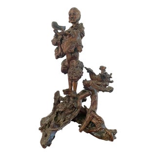 19th Century Chinese Root Carving, 1860s For Sale