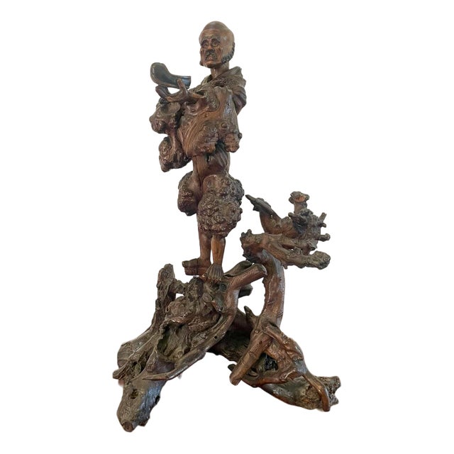 19th Century Chinese Root Carving, 1860s For Sale