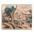 Vintage Dov Bousani Abstract Landscape Watercolor Painting For Sale