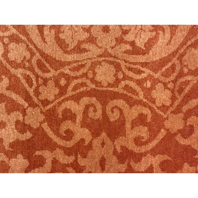 Red 7ft 10in × 9ft 9in Morel Canal Grande Aragosta Wool Area Rug For Sale - Image 8 of 12