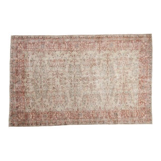 Vintage Distressed Sparta Carpet - 5'1" x 7'11" For Sale