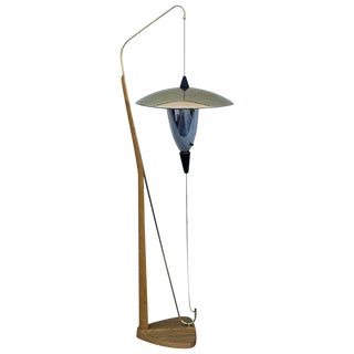 1950s Arthur F. Jacobs Adjustable Floor Lamp For Sale