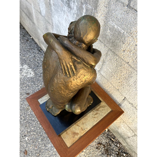 1960's Austin Production "Loving Touch" Signed Brutalist Sculpture.Signed by the Artist. For Sale - Image 9 of 18