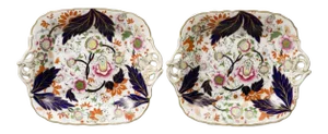 Derby Dessert Plates, Pair, Circa 1800