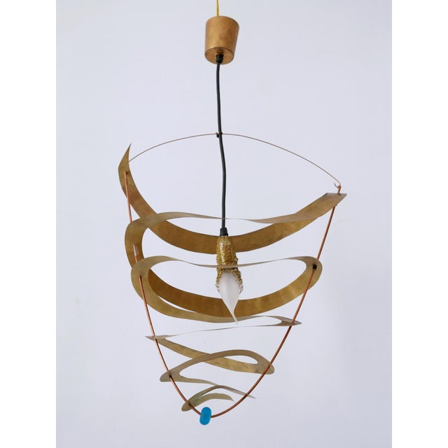 Contemporary Postmodern Pendant Lamp, Italy, 1980s For Sale - Image 3 of 18