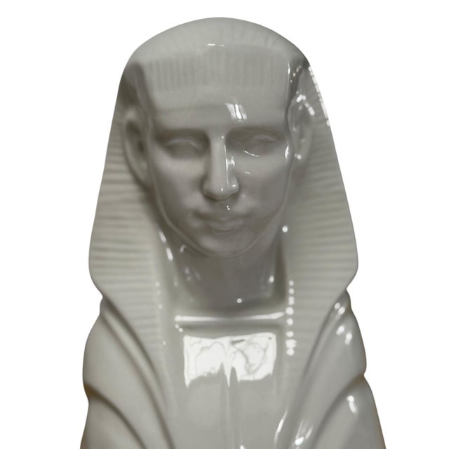 Ceramic Sculpture of a Sphinx by Charles Vos for De Spinx Maastricht, 1920s For Sale - Image 11 of 14