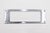 Vintage 9.875 In. Rectangular Chromed Brass Mail Slot Set For Sale - Image 6 of 8