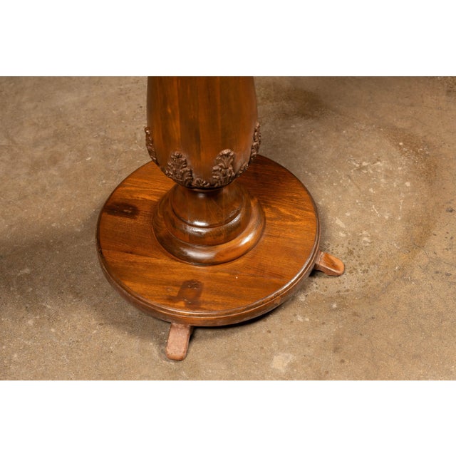Wood Early 20th Century Oak Pedestal For Sale - Image 7 of 8