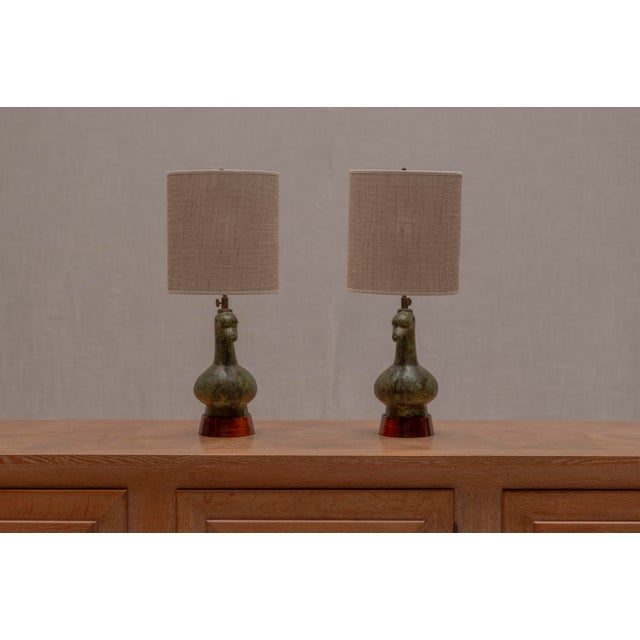 Mid-Century Modern French Table Lamps, 1970s, Set of 2 For Sale - Image 10 of 10