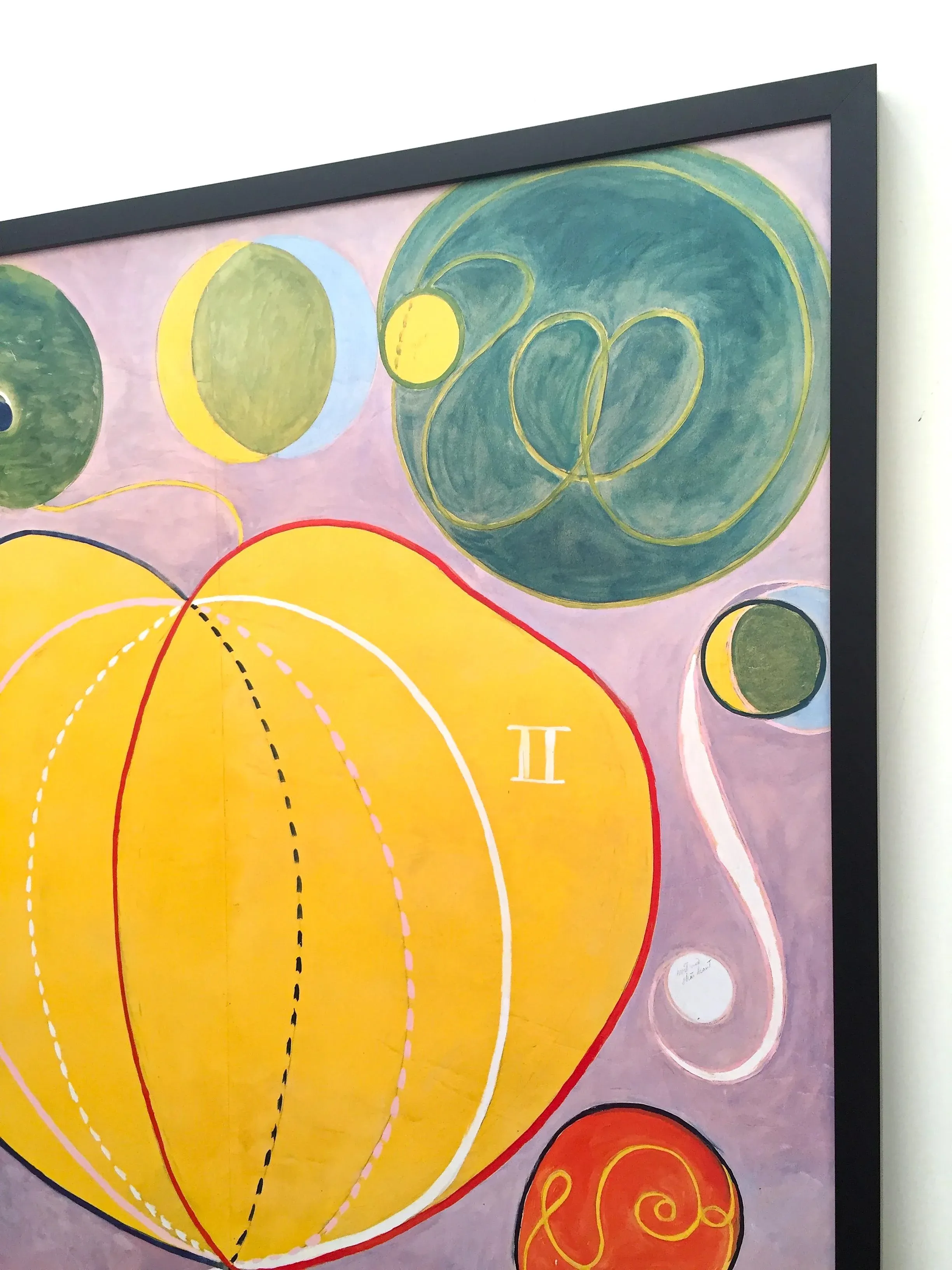 版画 Ake Holm #29 Dansen kring guldkalven Hilma Af Klint Swedish Abstract Lithograph Print Extra Large
