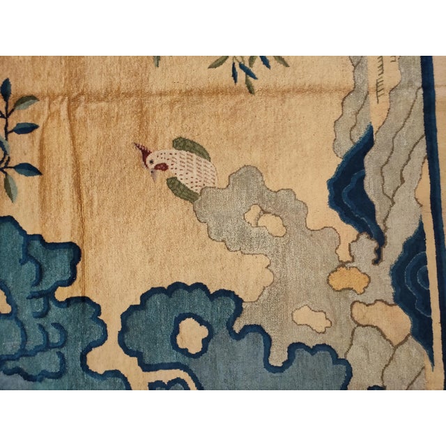 Chinese Early 20th Century Chinese Peking Scenic Carpet ( 9'6" x 13' - 290 x 395 ) For Sale - Image 3 of 5