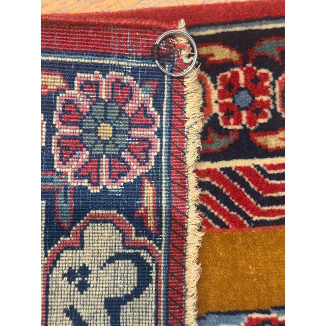 1930s Pasargad High Kpsi Fine 50 Raj Oriental Pictorial Rug Kork Wool For Sale - Image 9 of 15