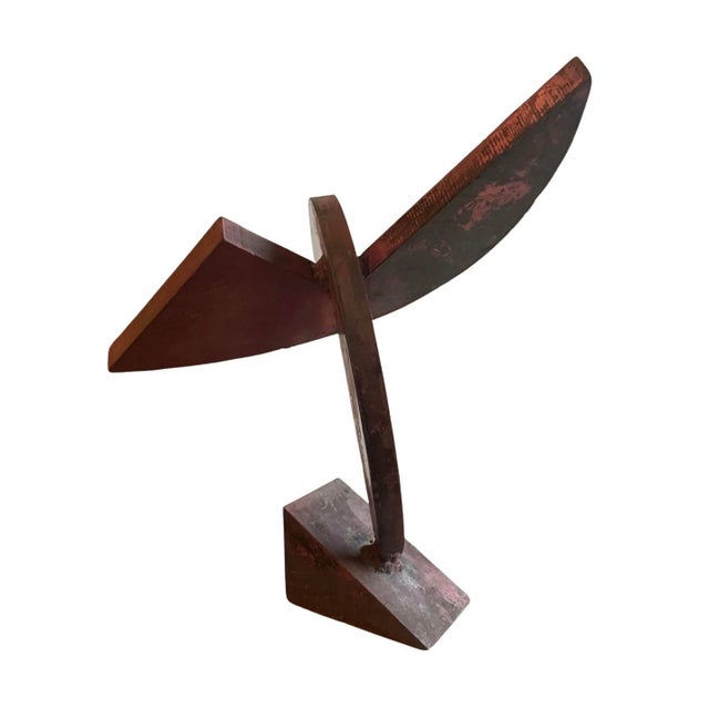 Metal Contemporary Abstract Steel Sculpture by Simi Dabah (16" High) For Sale - Image 7 of 9