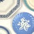 Eclectic Cornflower & Cream Vintage Wall Plate Curation - Group of 13 For Sale - Image 4 of 18
