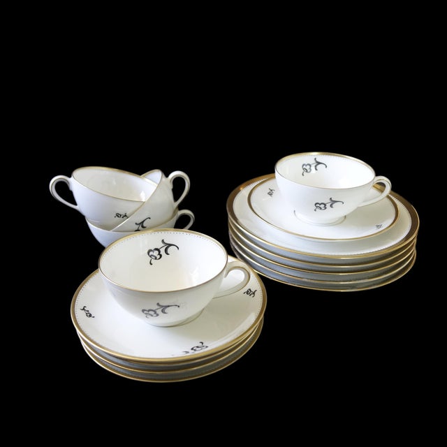 Mid-Century Coffee Cup, Saucer and Small Plate from Karlskrona, Sweden, Set of 3 For Sale - Image 4 of 7