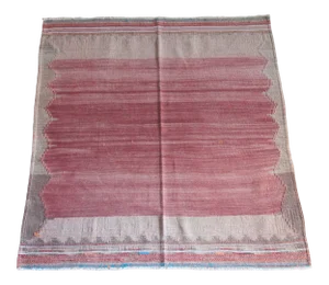 1940s Vintage Handmade Flatweave Floor Kilim Rug