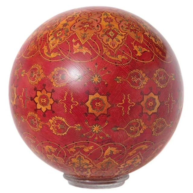 Vintage Hand-Sculpted Solid Sugar Pine Sphere Sculpture For Sale - Image 11 of 11