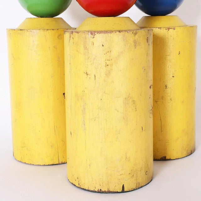 Mid 20th Century Group of Three Vintage Decorative Ball Top Pegs For Sale - Image 5 of 8