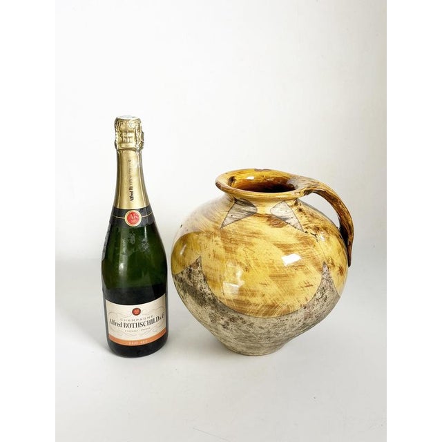 Vintage French Glazed Pottery Jar, 1960s For Sale - Image 3 of 12