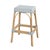 Wood Robias 30 in. Seat Height Rectangular Rattan Backless Bar Stool, White/Sky Blue Dot / Natural Rattan Frame For Sale - Image 7 of 7