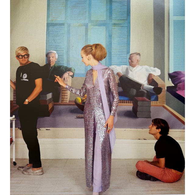Cecil Beaton, David Hockney, Maudie James&Peter Schlesinger, Vogue December 1968, Copyright the Condé Nast Publications Ltd, Printed in the Uk For Sale - Image 9 of 9