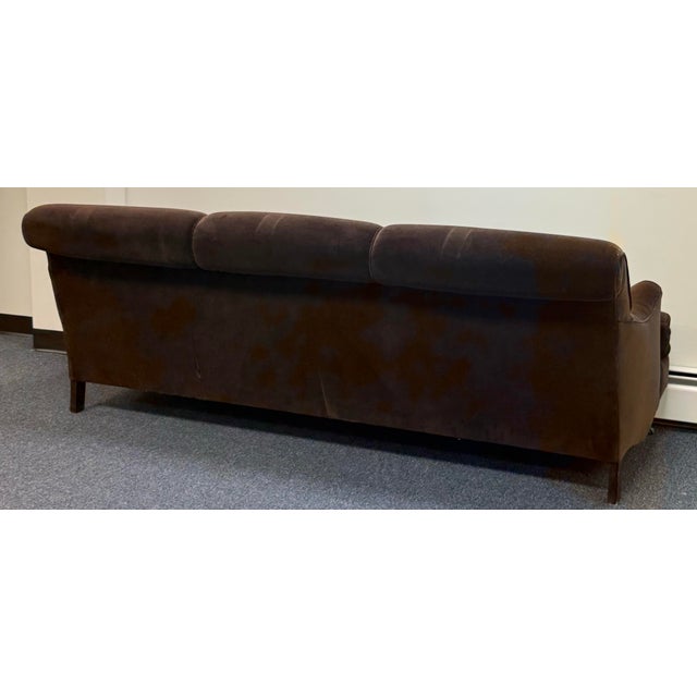 1990s Cisco Brothers English George Smith Style Rolled Arm Sofa For Sale - Image 5 of 12