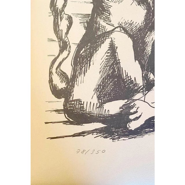 Ossip Zadkine - The Labors of Hercules - Fight against the Nemean lion Original lithograph on wove paper Signed in pencil...