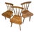 Farmhouse Spindle Chairs, Set of 3 For Sale