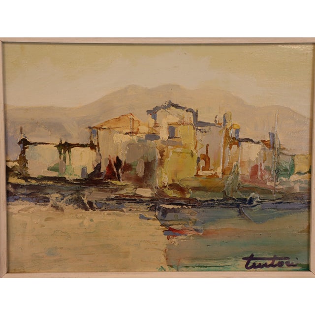 Bruno Tintori, Houses in Versilia, 1975, Oil Painting, Framed For Sale - Image 4 of 13