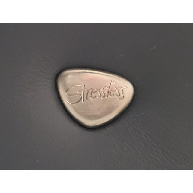 Stressless Mary Sofa & Loveseat — Blue Paloma Leather For Sale - Image 18 of 18