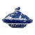 Antique Covered Blue Willow Tureen /Serving Bowl From England - Circa 1900 For Sale