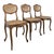 Brown Louis XV Style Cane Chairs, Set of 3 For Sale - Image 8 of 8