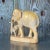 Vintage Boho Hand Carved Elephants Sculpture For Sale In West Palm - Image 6 of 8
