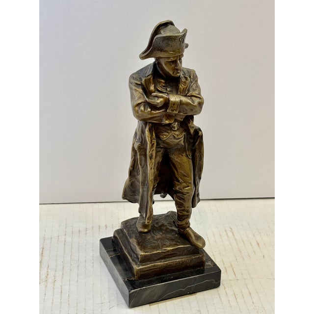French Fine 19th Century Bronze Figure of Napoleon Signed O. Hertel For Sale - Image 3 of 13