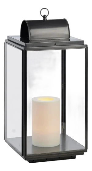 Tekna Penrose on 230v Candle Light With Dark Bronze Finish and Clear Glass