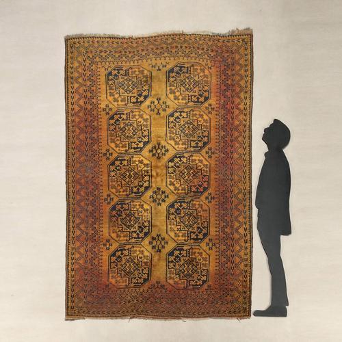 Bukhara rug in cotton and wool, large knot, hand-made. This piece is attributed to the mentioned designer/maker. It has no...