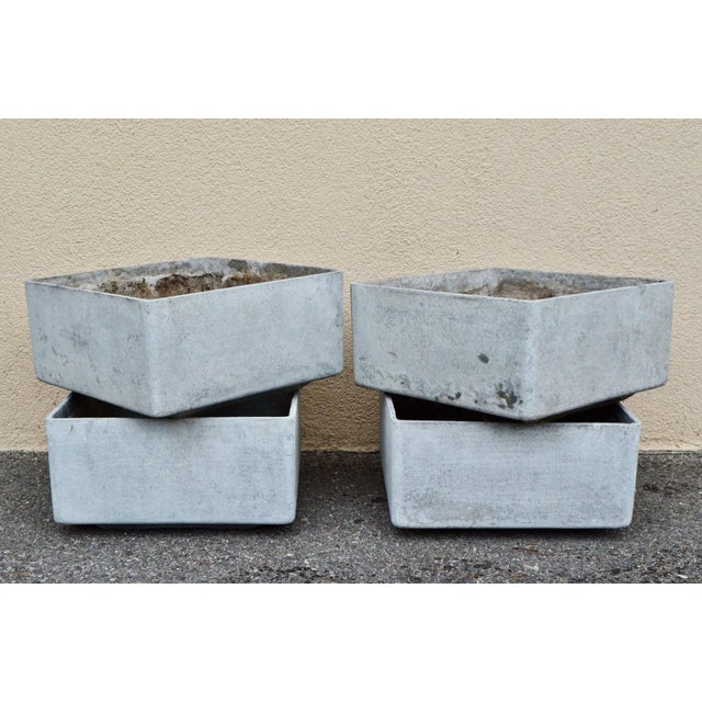 Swiss Fiber Cement Planters in the style of Willy Guhl, 1950s, Set of 4 For Sale - Image 6 of 6