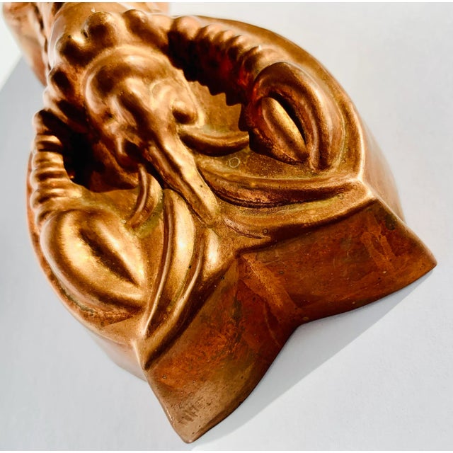 Vintage 1980’s Copper Lobster Kitchen Mold For Sale - Image 4 of 11