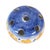 Ceramic Vintage Italian Hand-Painted Blue & Yellow Floral Ceramic Flower Frog Bud Vase For Sale - Image 7 of 13