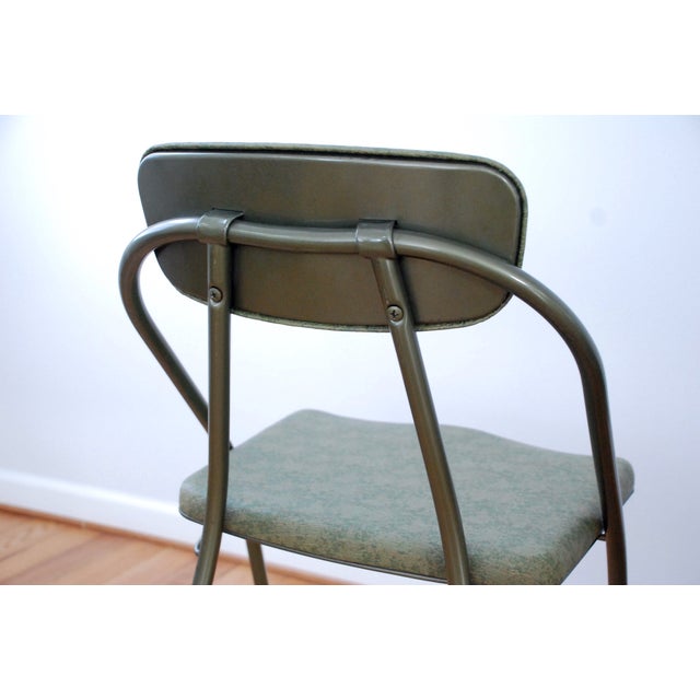 Retro Metal Folding Chairs A Pair Chairish
