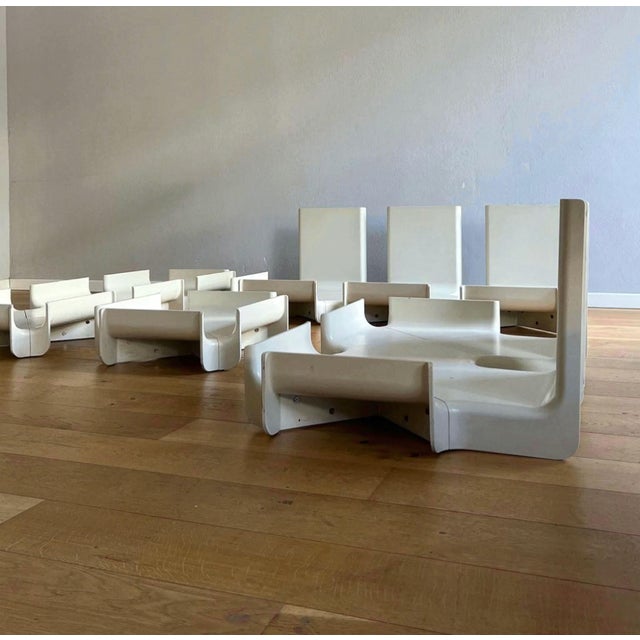 1960s Modular Sofa by Guarnacci, Padovano and Vagnoni for 1P, 1960s, Set of 10 For Sale - Image 5 of 8